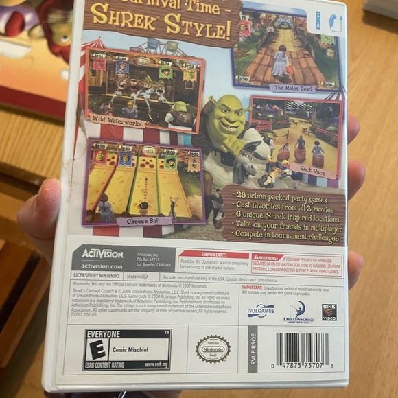 Shrek Carnival Games: Wii Console Game with case and Instruction Manual - Picture 2 of 4